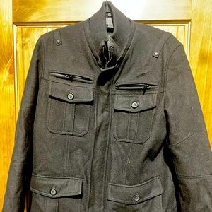 Men’s Medium Guess Black Insulated Winter Jacket